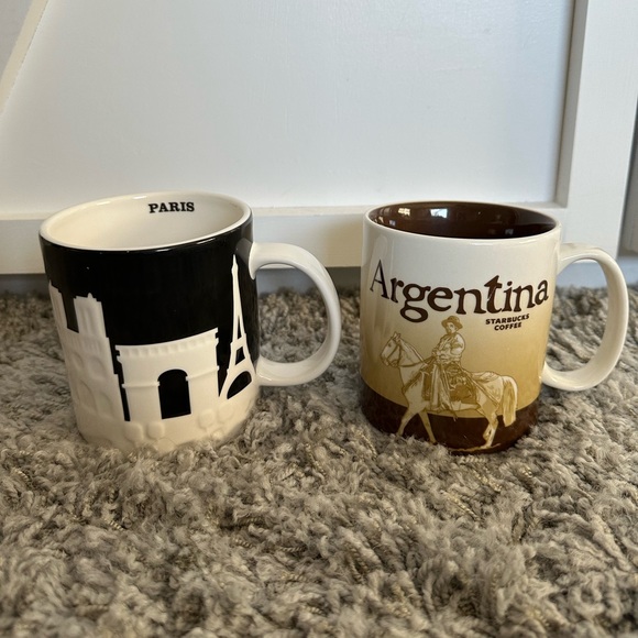 Starbucks You Are Here Mugs (Paris And Argentina)